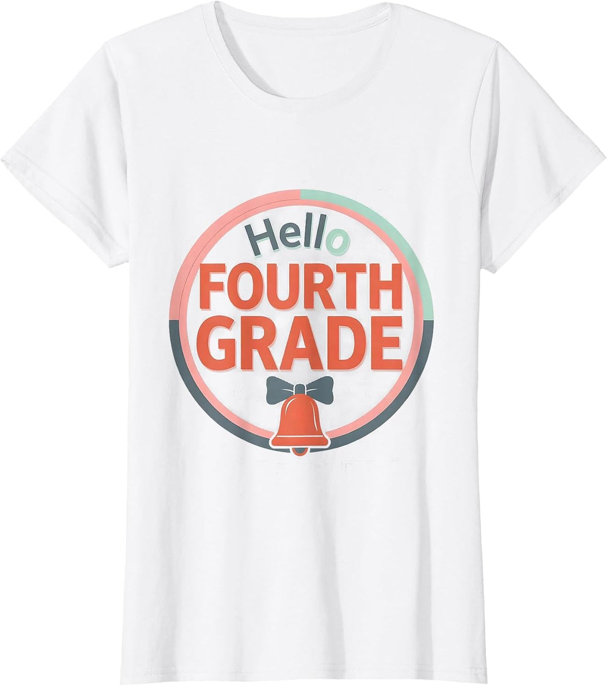 Hello Fourth Grade Sweet Girly Coquette Back To School First T-Shirt - White