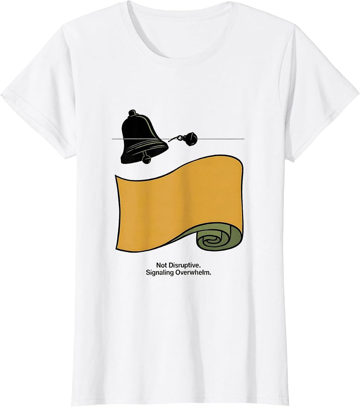 Not Disruptive Signaling Overwhelm Special Education Teacher T-Shirt - White
