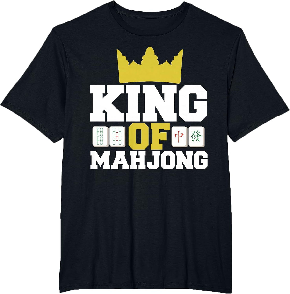 King of Mahjong T-Shirt - Black
