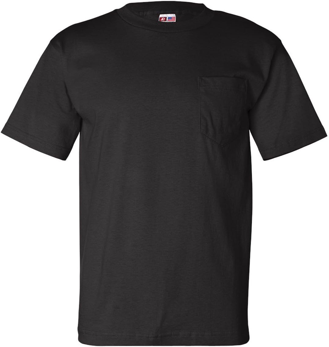 Bayside Apparel 6.1 oz. Basic Pocket T-Shirt (BA7100) - Black