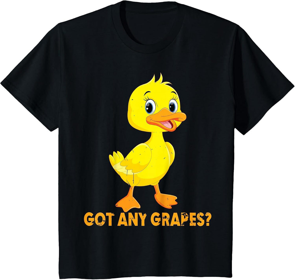 Got Any Grapes? Funny Saying Duck Lover Tee Apparel T-Shirt - Black
