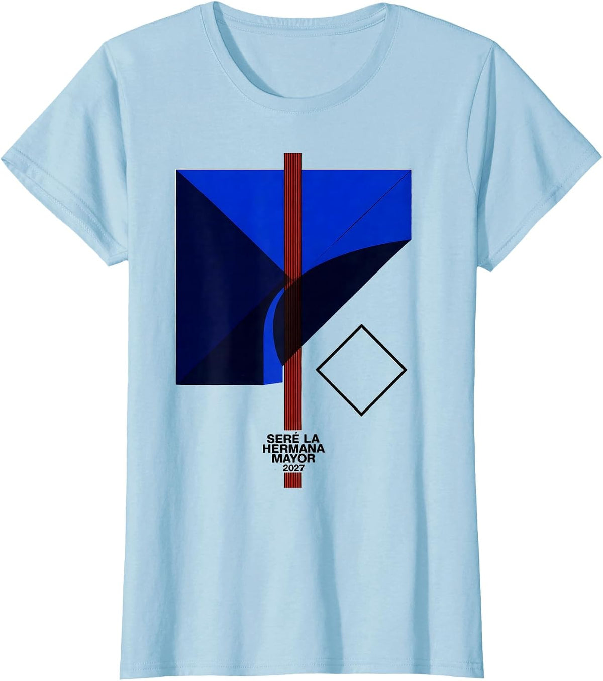 Seré la hermana mayor 2027 Hermana Mayor Spanish Sibling T-Shirt - Baby Blue