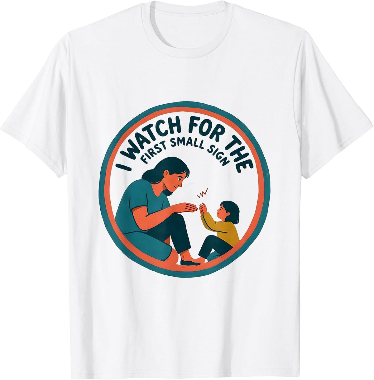 Men's I Watch For The First Small Sign Special Education Teacher T-Shirt - White