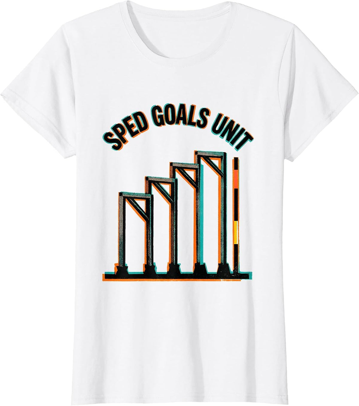 SPED Goals Unit Risograph Special Education Teacher Squad T-Shirt - White