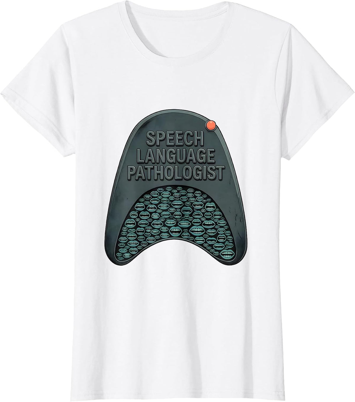 Speech Language Pathologist Midcentury Modern SLP Therapist T-Shirt - White