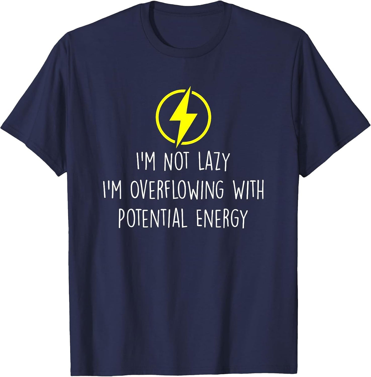 Clever Science T Shirt for Scientists, Physics & Nerds T-Shirt - Navy Blue