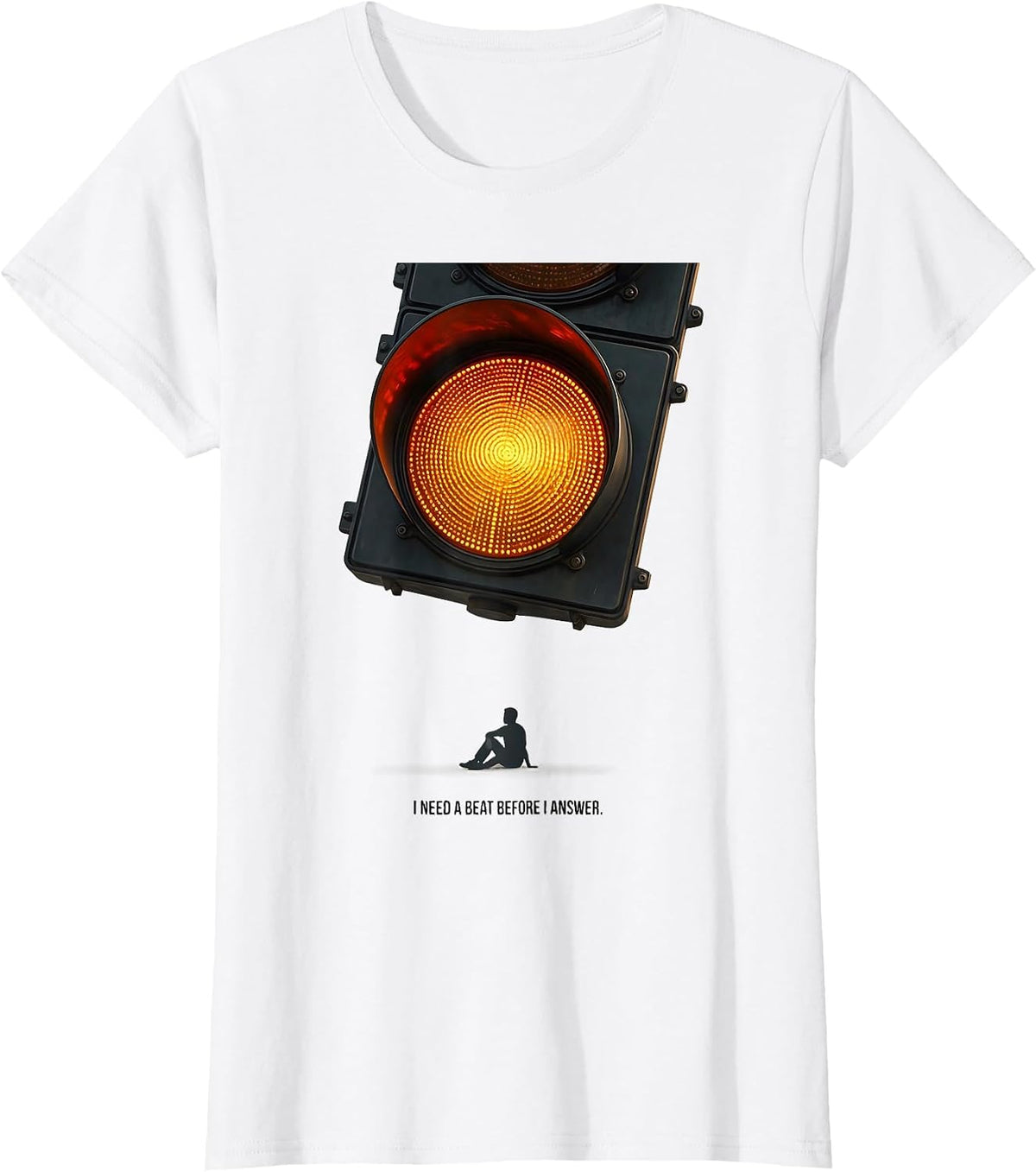 I Need A Beat Before I Answer Neurodiversity Acceptance T-Shirt - White