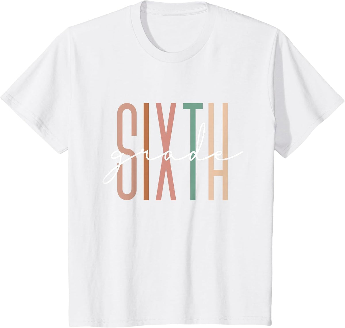 Sixth Grade Girls Boys Teacher Team 6th Grade Squad T-Shirt - White