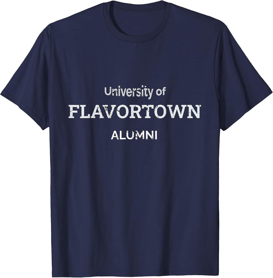 University of Flavortown Alumni Gourmet Food Lover T-Shirt - Navy Blue