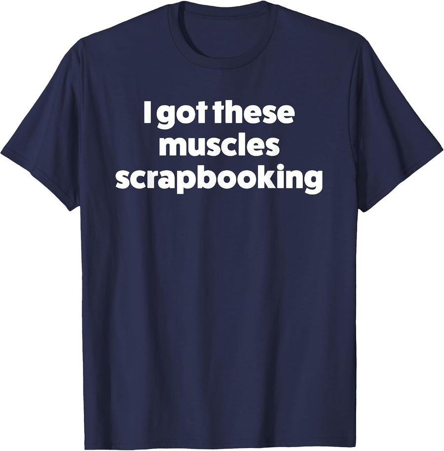 Scrapbooking T-Shirt for Women and Men T-Shirt - Navy Blue