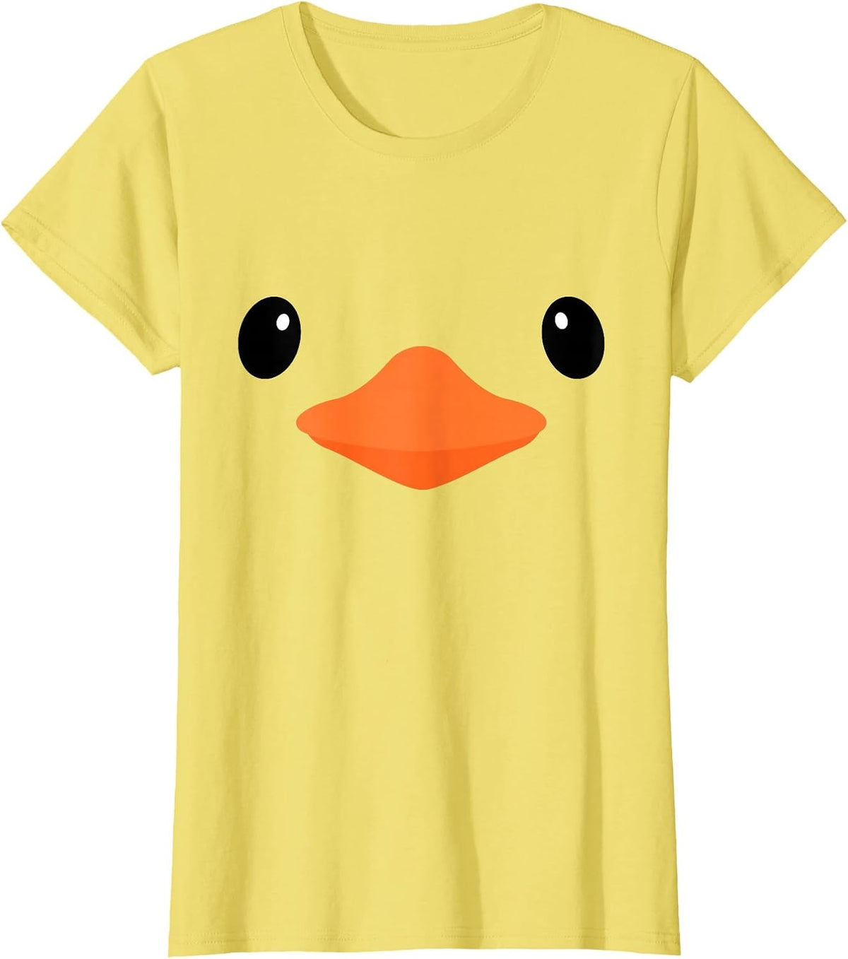 Duck Face Costume Halloween Animal T-Shirt - Lemon Yellow