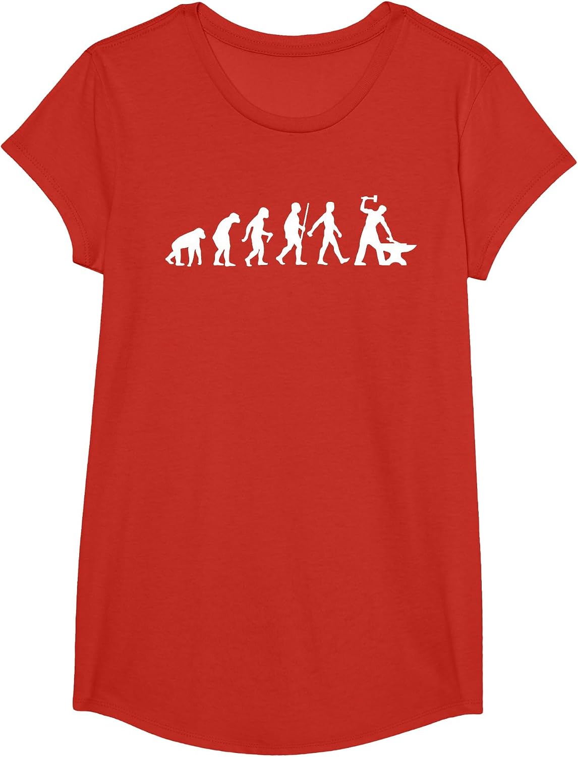 Cool Blacksmith Art for Men Women Metalsmith Blacksmithing T-Shirt - Girls Red