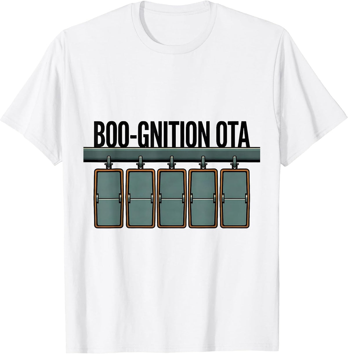 Men's Boo-gnition OTA Editorial Conceptual Physical Therapist T-Shirt - White