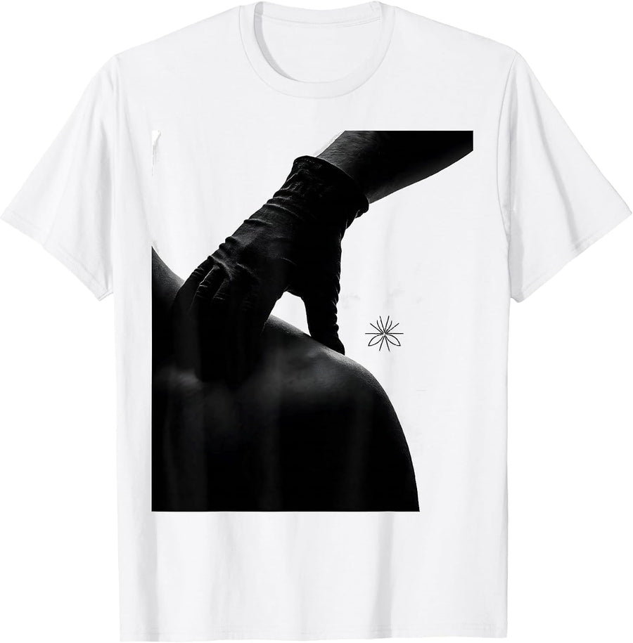 Men's Radiology Tech Shoulder Hold Monochrome Rad Tech Gift T-Shirt - White