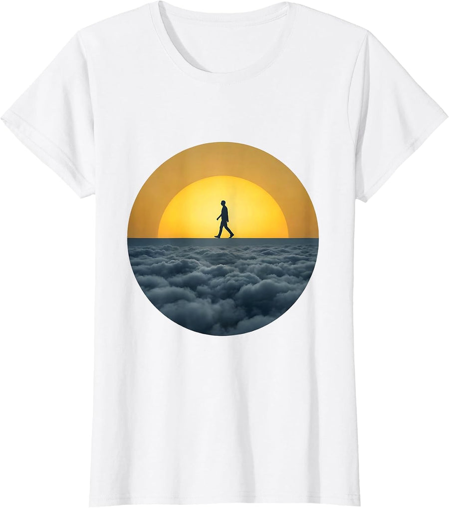 Women's Stepping Into Light Suicide Prevention Awareness T-Shirt - White