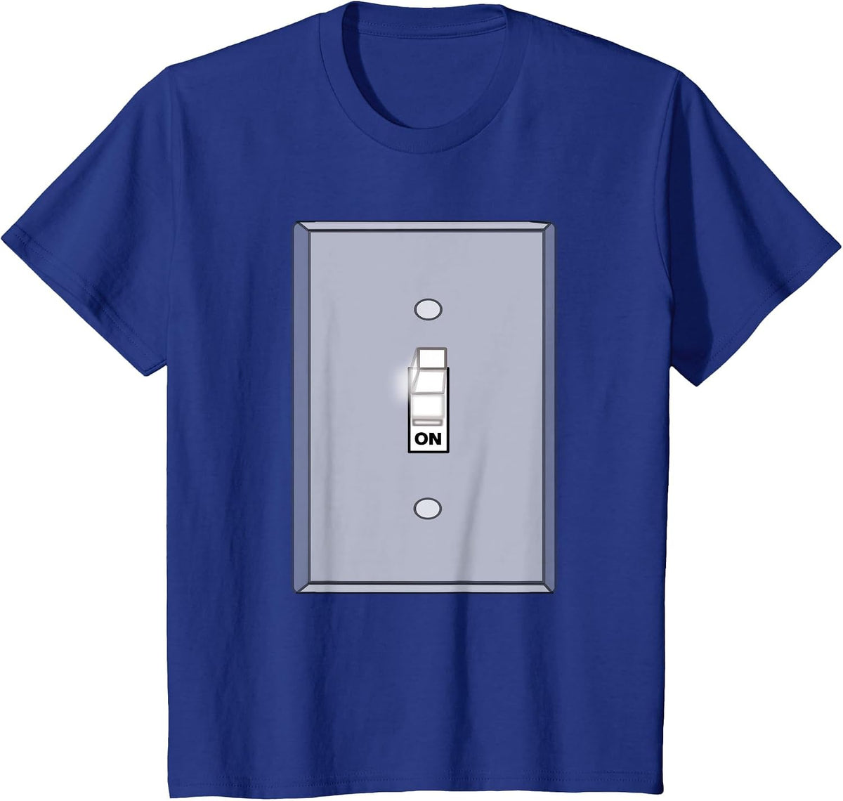 Light Switch & Bulb: Halloween Matching Couple Shirts T-Shirt - Royal Blue