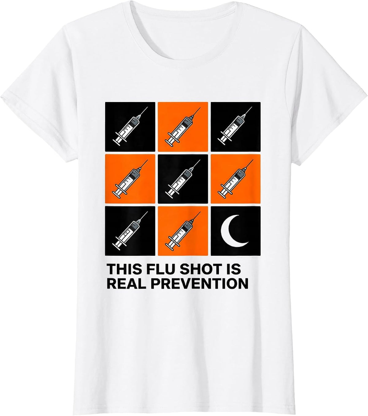 Women's This Flu Shot Is Real Prevention Funny Nurse Doctor T-Shirt - White