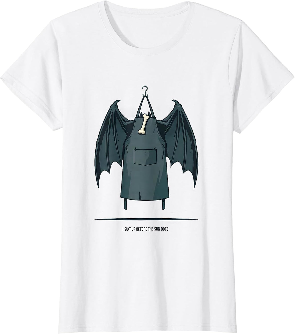 I Suit Up Before The Sun Does Funny Radiology Tech Halloween T-Shirt - White