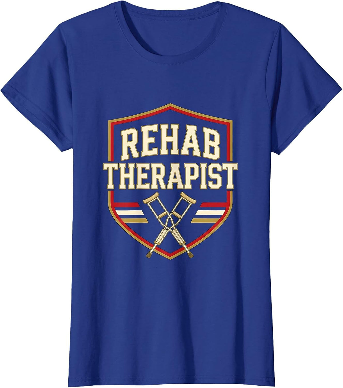 Women's Rehab Therapist Sports OT PT Awareness Week Gift T-Shirt - Royal Blue