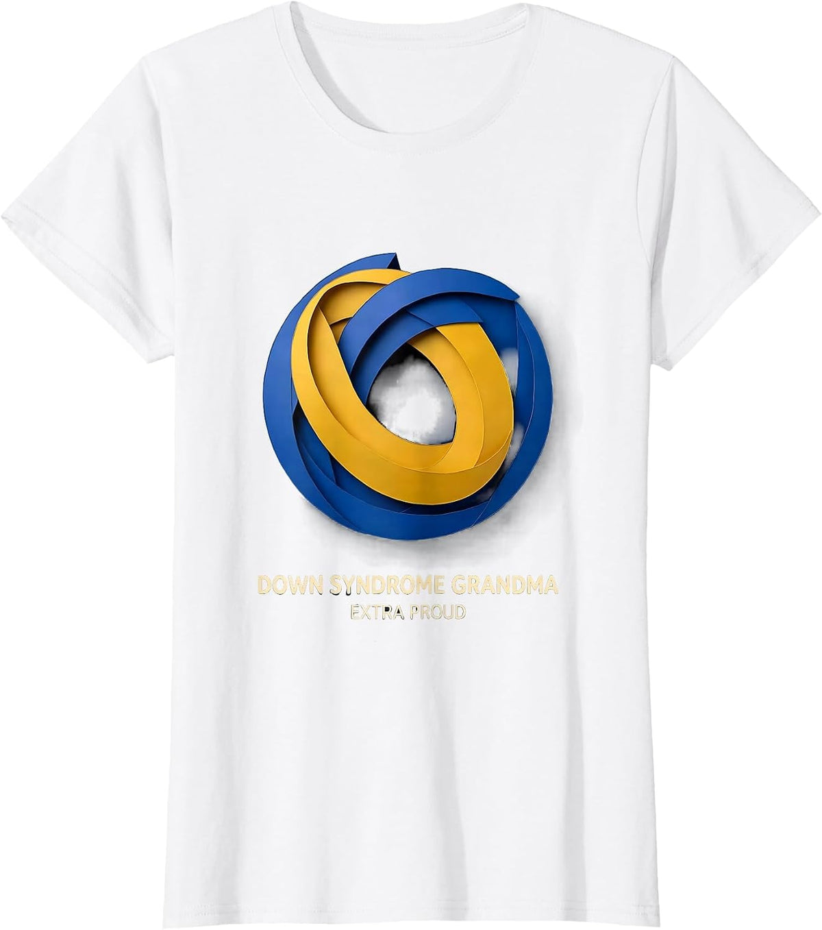 Down Syndrome Grandma Extra Proud Family Support Awareness T-Shirt - White