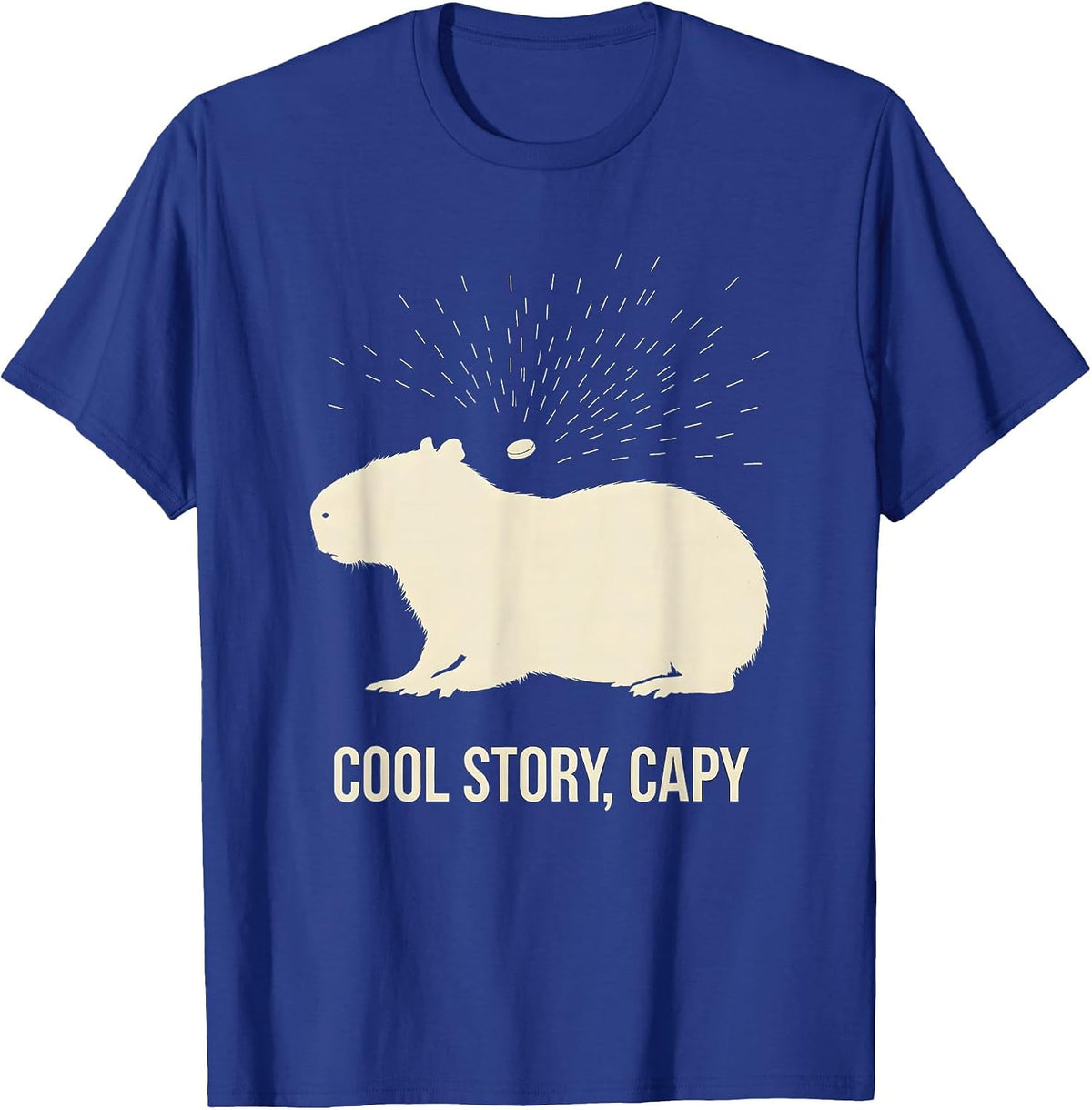 Men's Cool Story Capy Funny Capybara Animal Meme Humor T-Shirt - Royal Blue