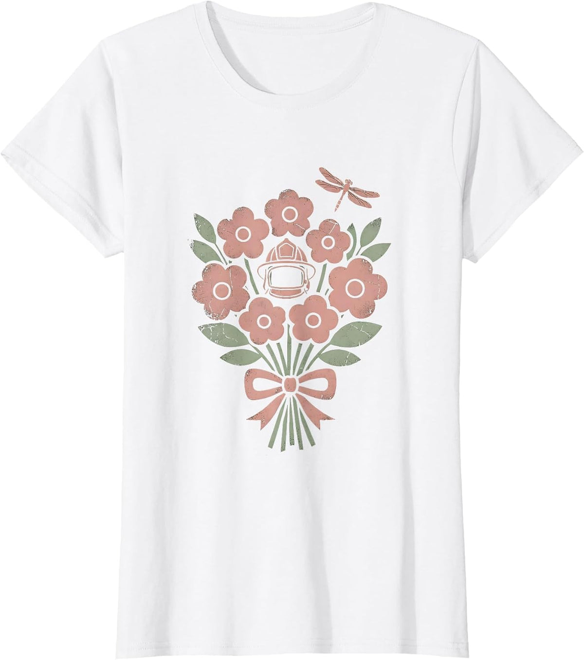 Labor Day Firefighter Helmet Graphic Tee T-Shirt - White