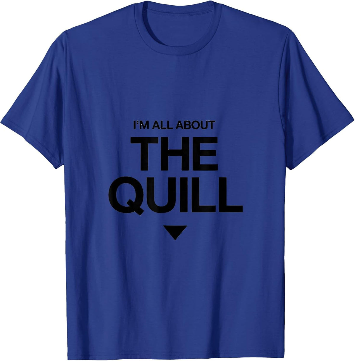 Men's I'm All About The Quill Cute Hedgehog Lover Funny Pet Humor T-Shirt - Royal Blue