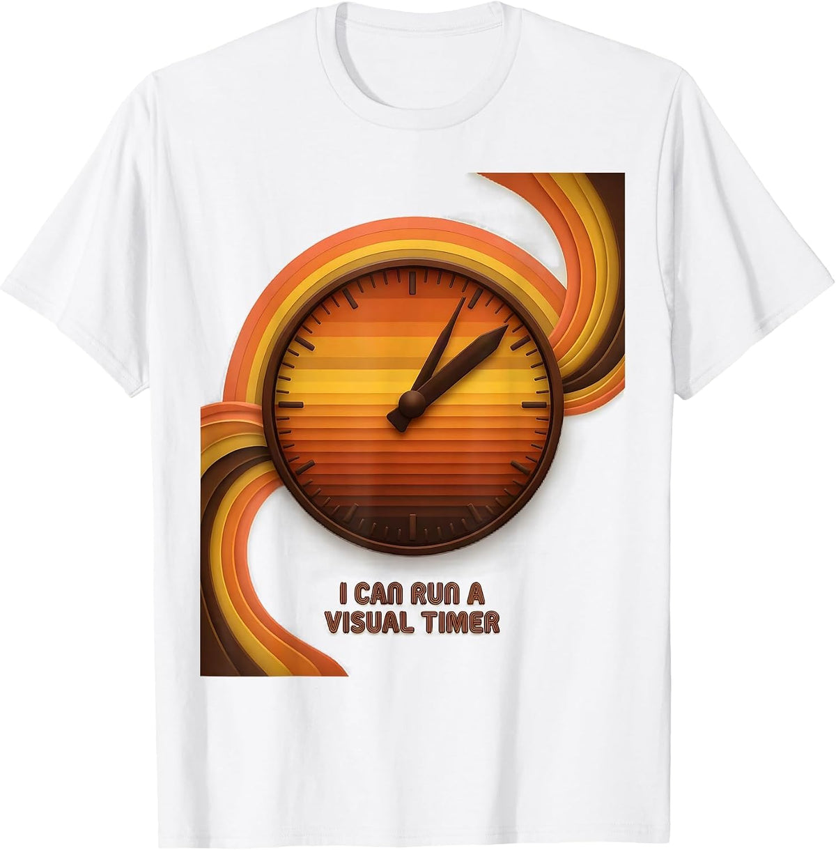 I Can Run A Visual Timer Retro Special Education Teacher T-Shirt - White