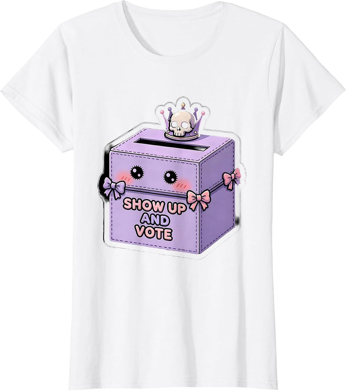 Show Up and Vote Civic Pride Labor Day Design T-Shirt - White