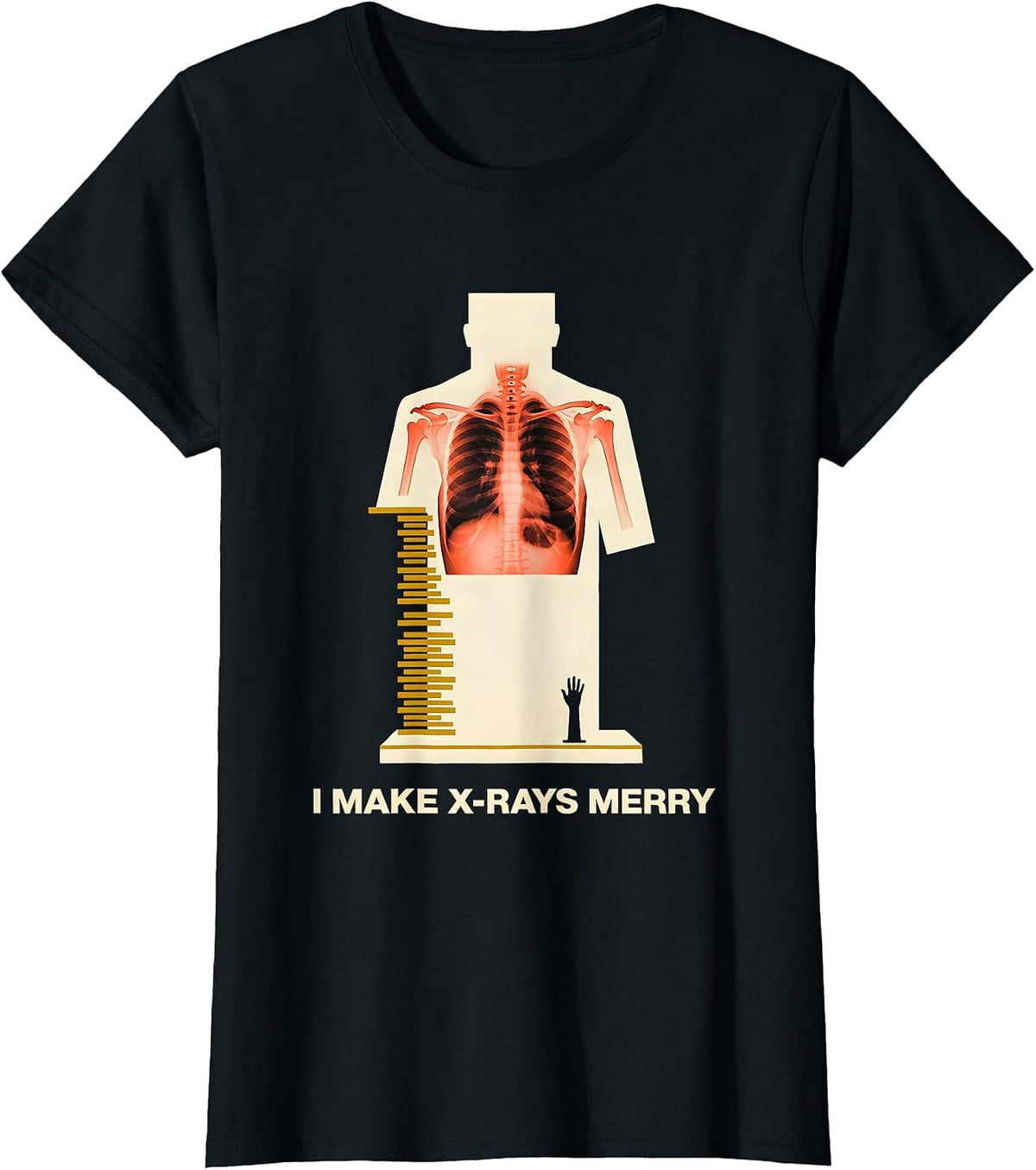 I Make X-Rays Merry Funny Radiology Tech Rad Tech Gift T-Shirt - Black