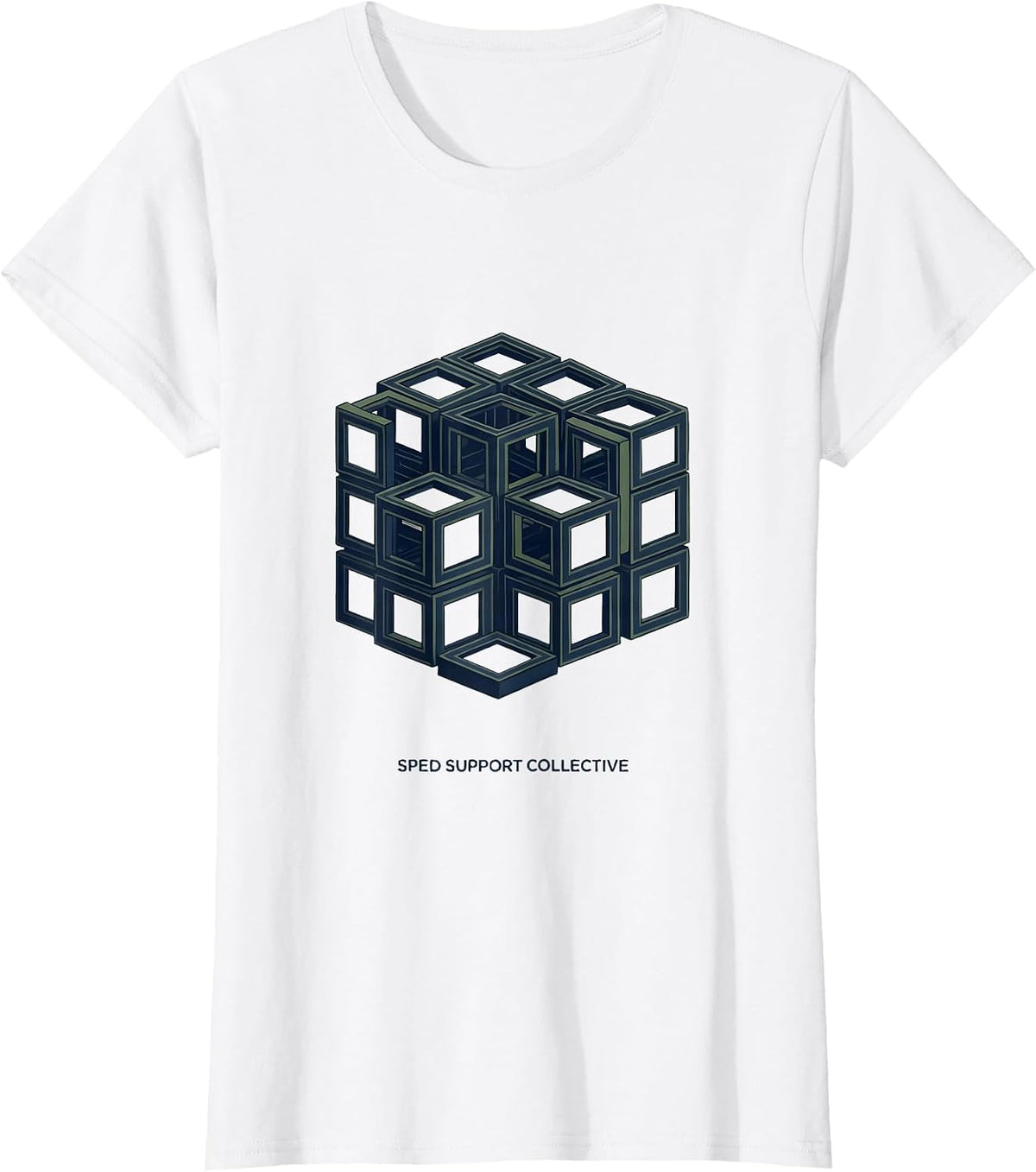 Women's SPED Support Collective Special Education Teacher Dream Team T-Shirt - White
