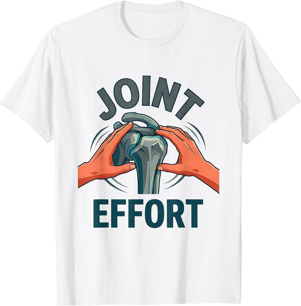 Men's Joint Effort Funny Massage Therapist Chiropractor T-Shirt - White