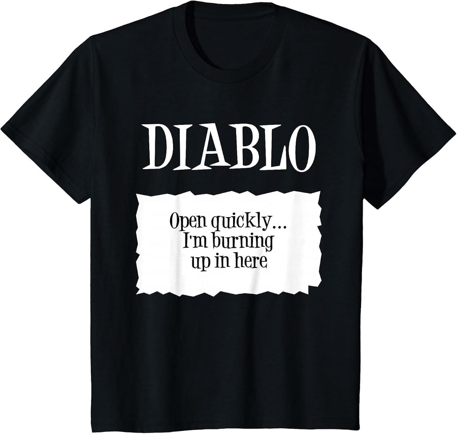 Diablo Taco Sauce Packet Costume T-Shirt - Black