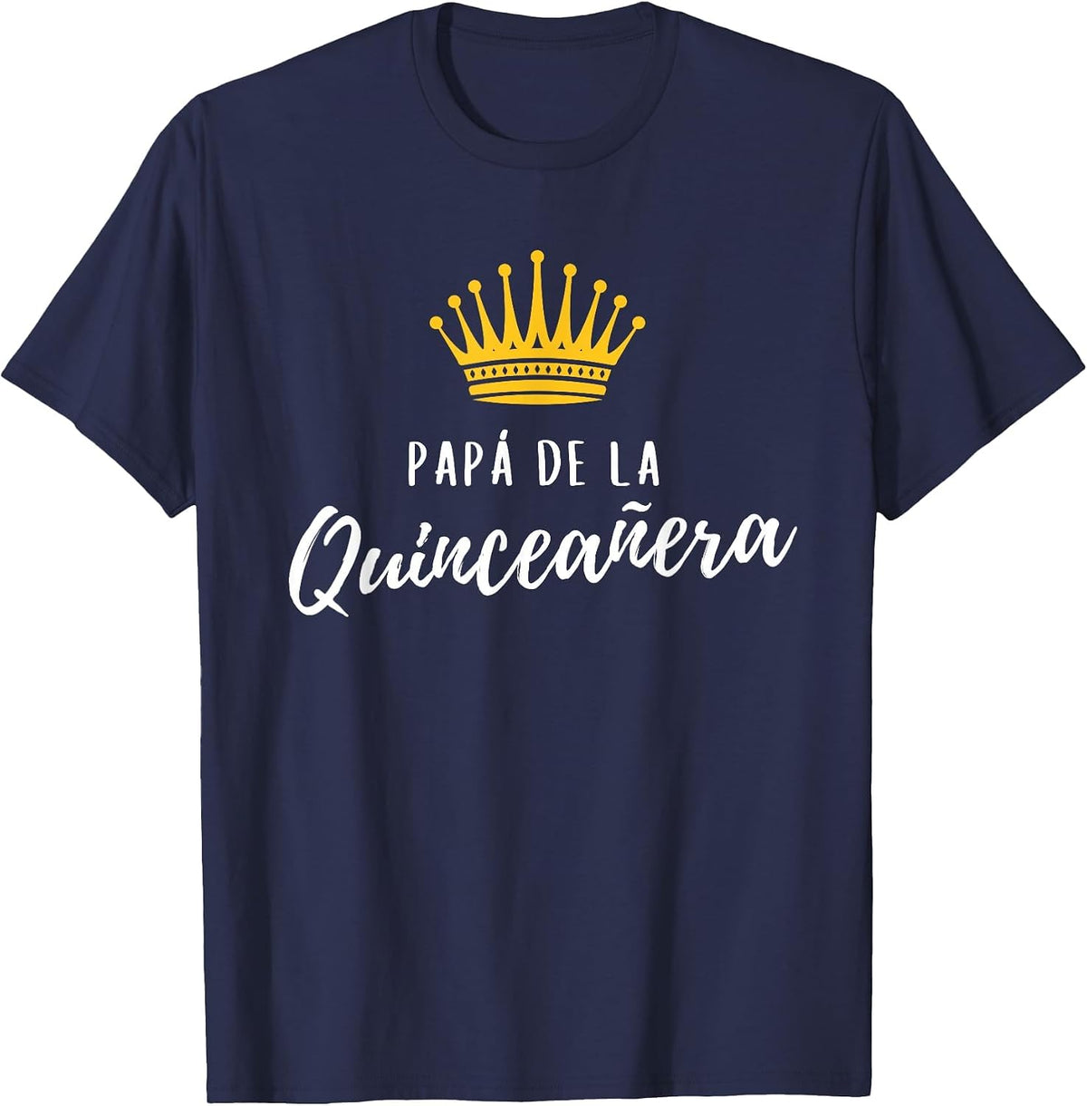 Papa Quince Father Quinceanera 15th Birthday Latin Matching T-Shirt - Navy Blue