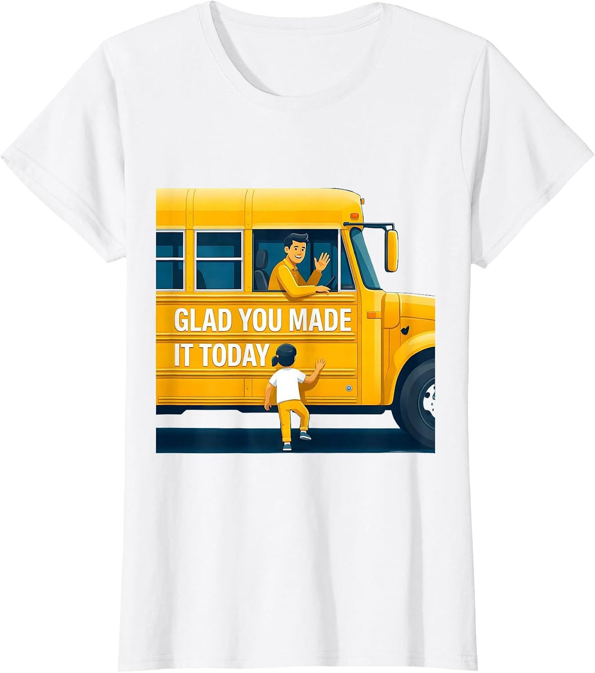 Glad You Made It Today Costume Teacher Back To School T-Shirt - White