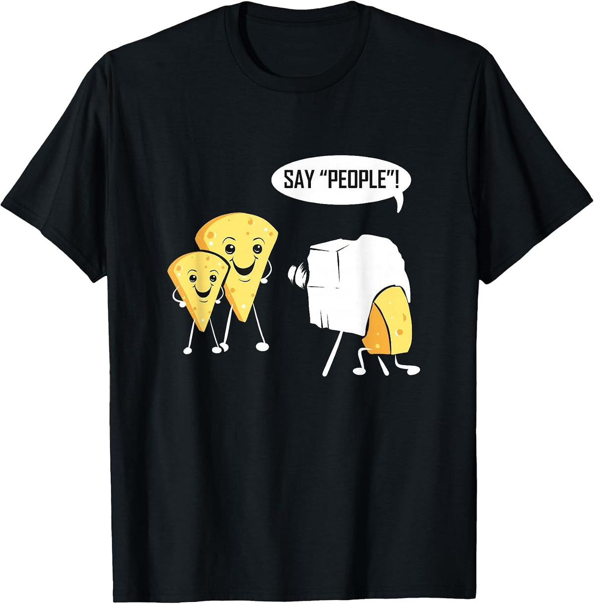 Photography Cheese Funny for Photographer Photo Camera T-Shirt, Men, Black, Small - As Pictured