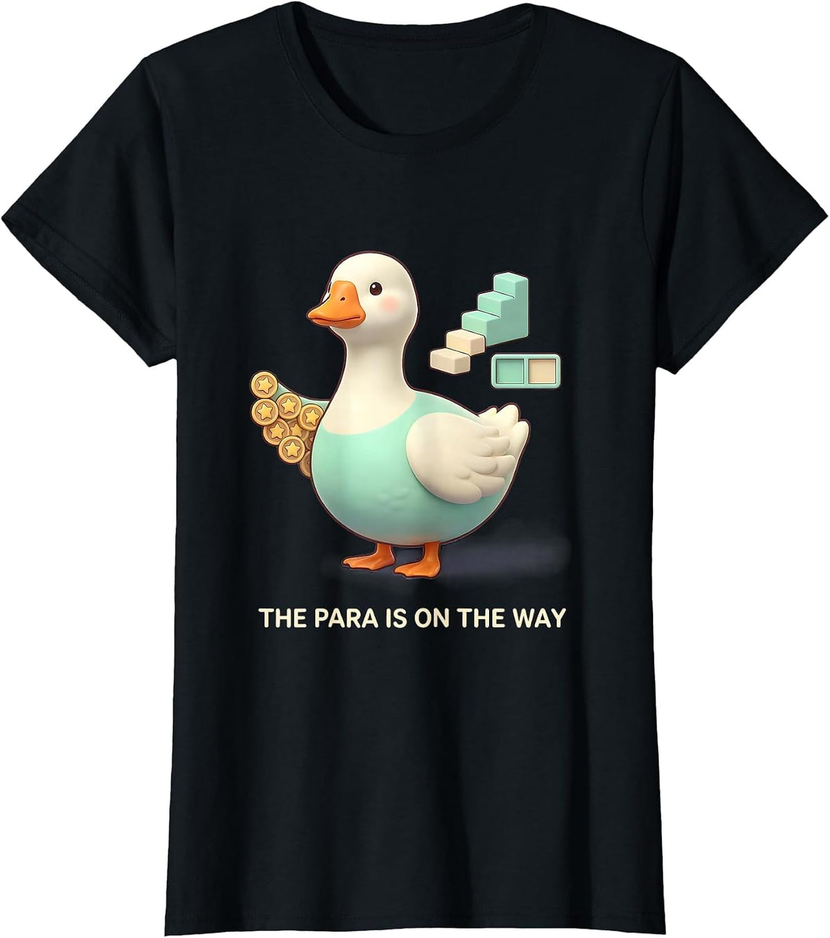 Women's The Para Is On The Way Cute Kawaii Special Education Teacher T-Shirt - Black