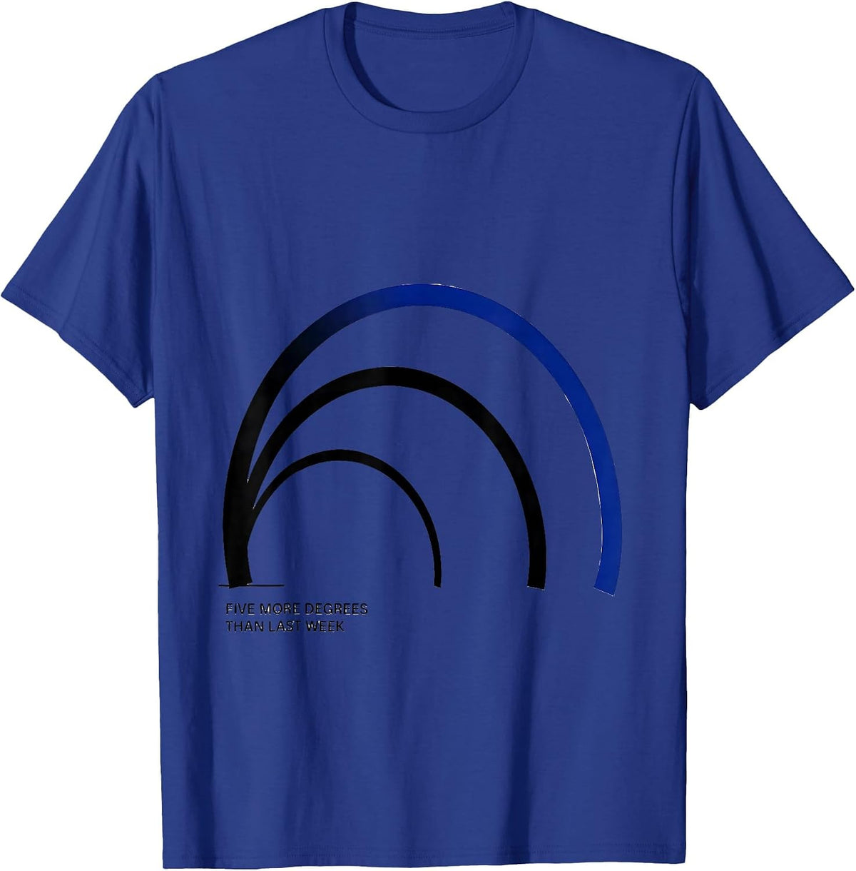 Men's Five More Degrees Than Last Week Funny Physical Therapist PT T-Shirt - Royal Blue