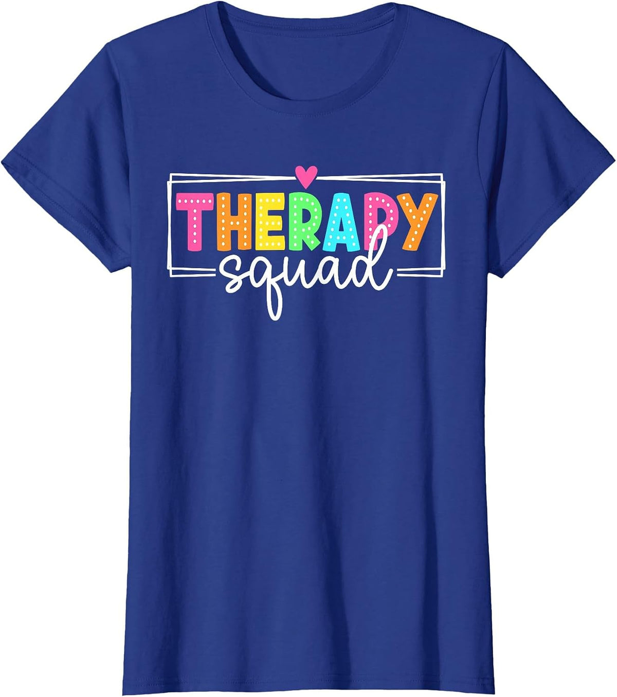 Therapy Squad Back to School Therapy Crew T-Shirt - Royal Blue
