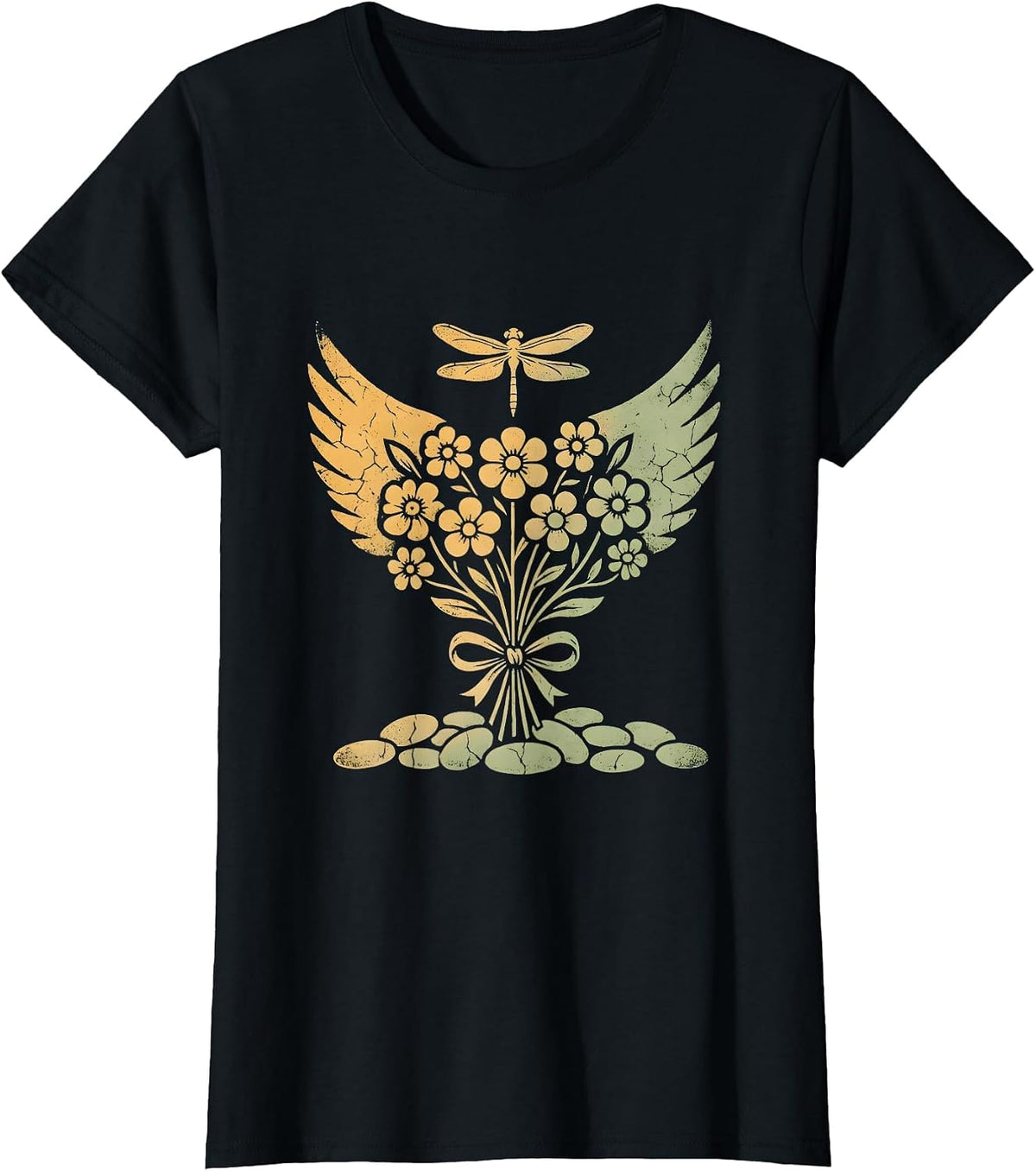 Phoenix Rising Suicide Prevention Awareness Graphic T-Shirt - Black