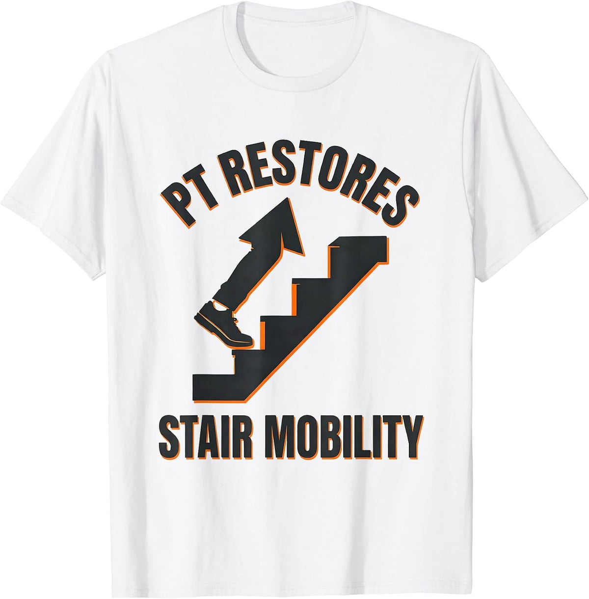 Men's PT Restores Stair Mobility Stencil Graphic Physical T-Shirt - White
