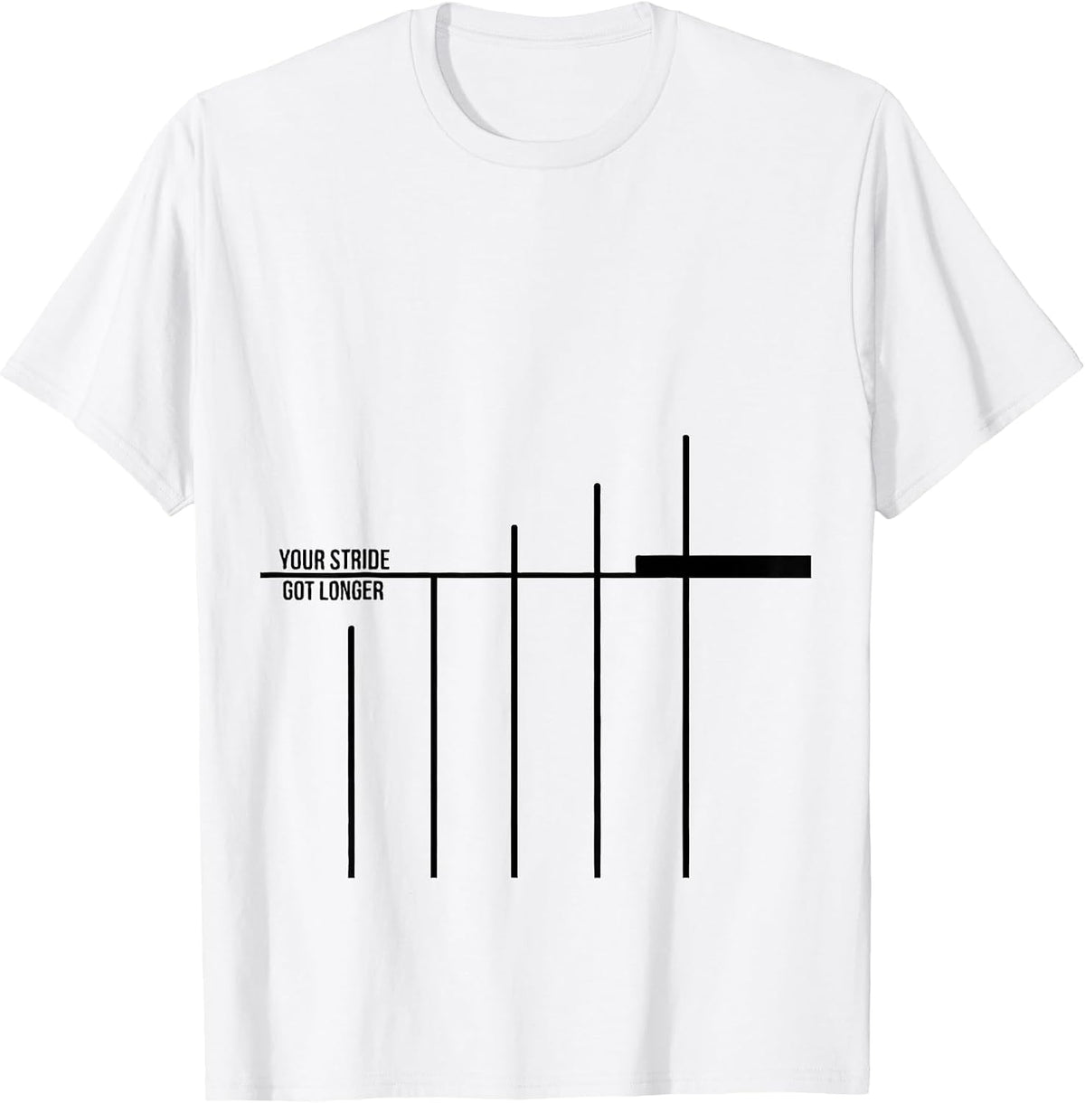 Men's Your Stride Got Longer Funny Physical Therapist PT Massage T-Shirt - White
