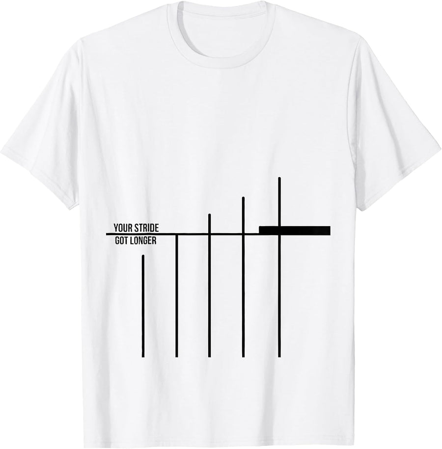 Men's Your Stride Got Longer Funny Physical Therapist PT Massage T-Shirt - White