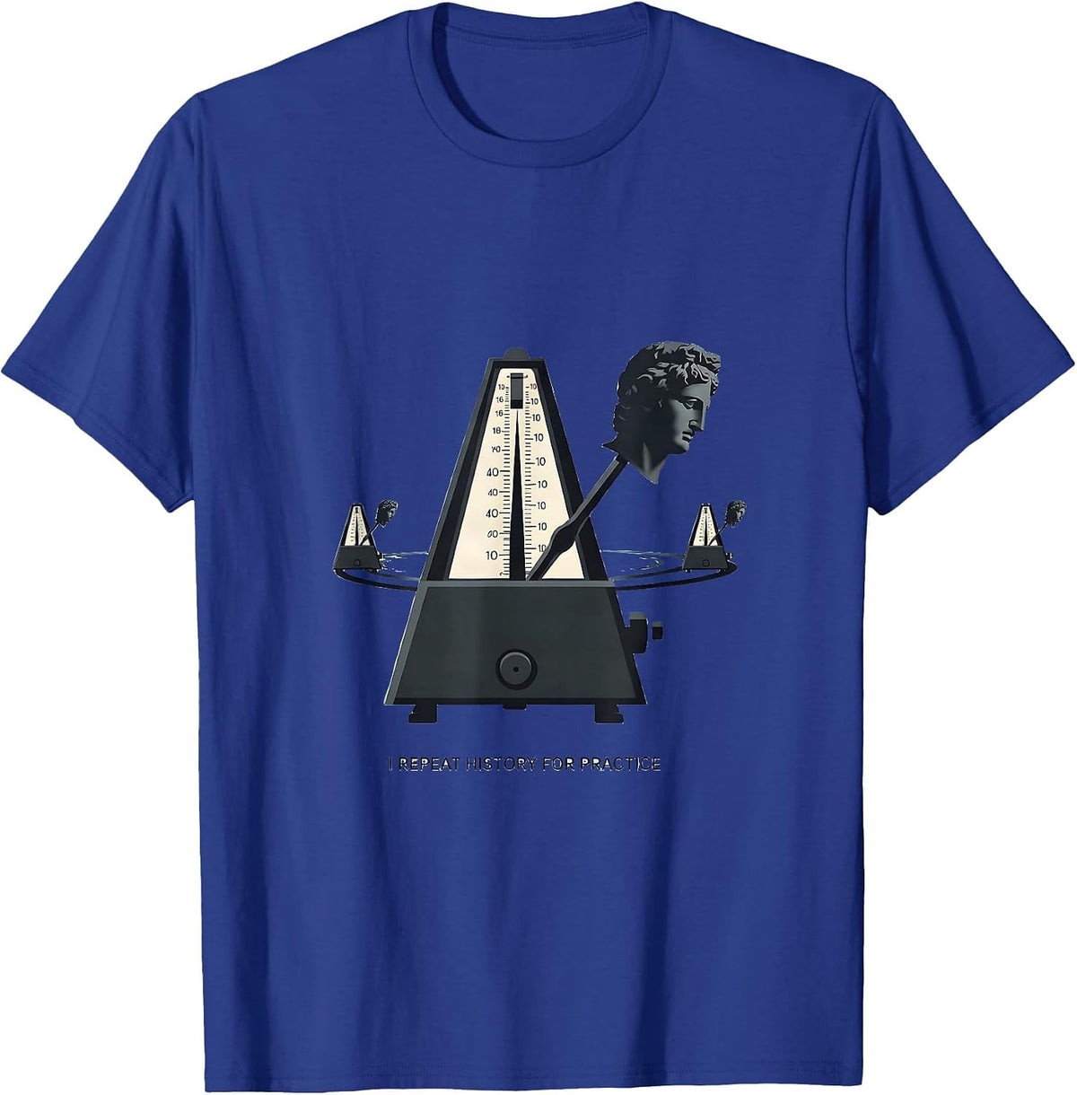 Men's I Repeat History For Practice Funny History Teacher History T-Shirt - Royal Blue