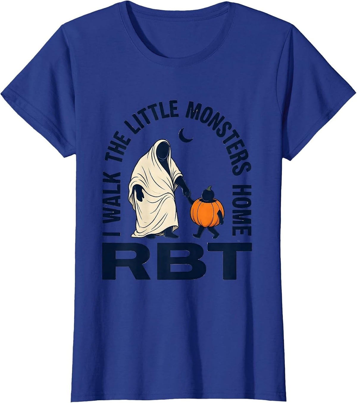 Women's I Walk The Little Monsters Home RBT Para Normal Activities T-Shirt - Royal Blue