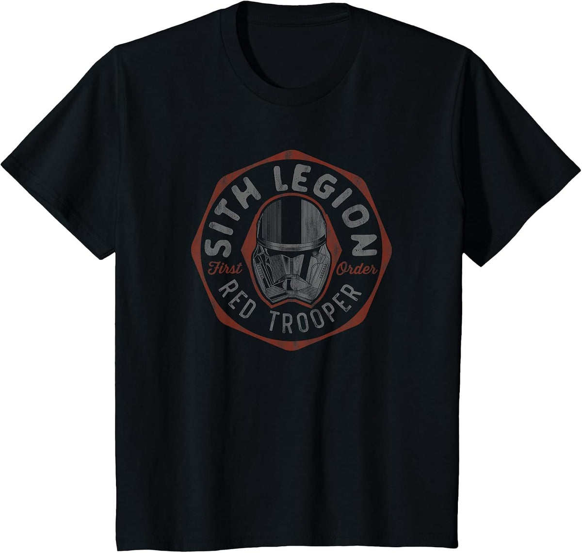 Star Wars Rise of Skywalker Sith Legion Red Trooper T-Shirt - Black