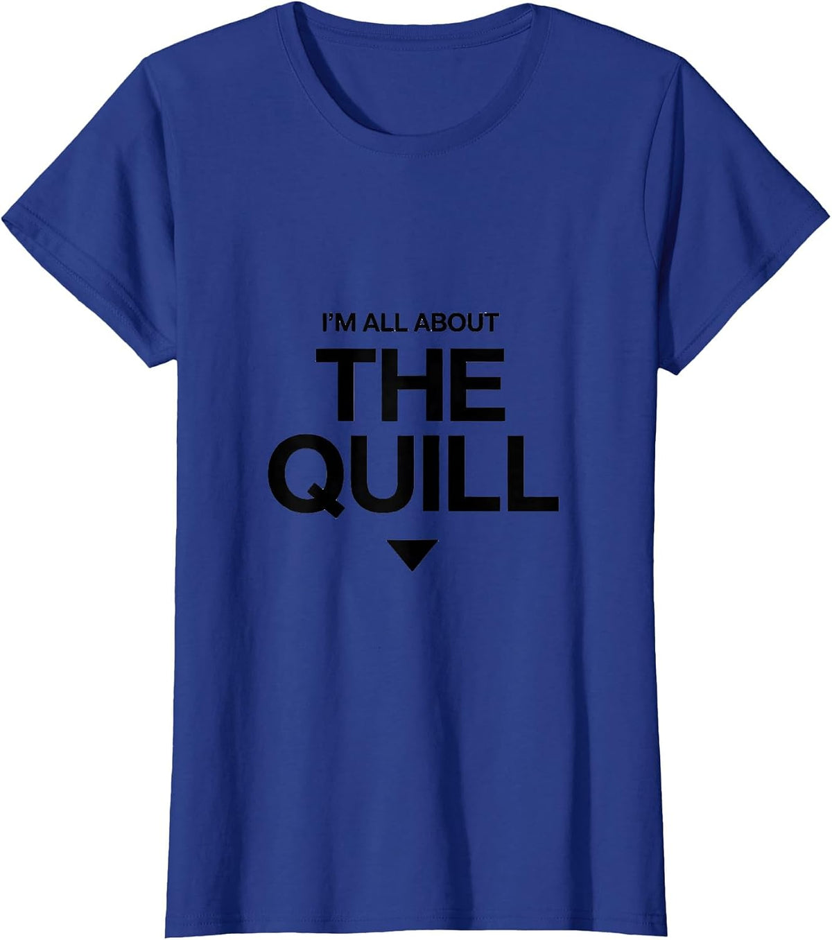 Women's I'm All About The Quill Cute Hedgehog Lover Funny Pet Humor T-Shirt - Royal Blue
