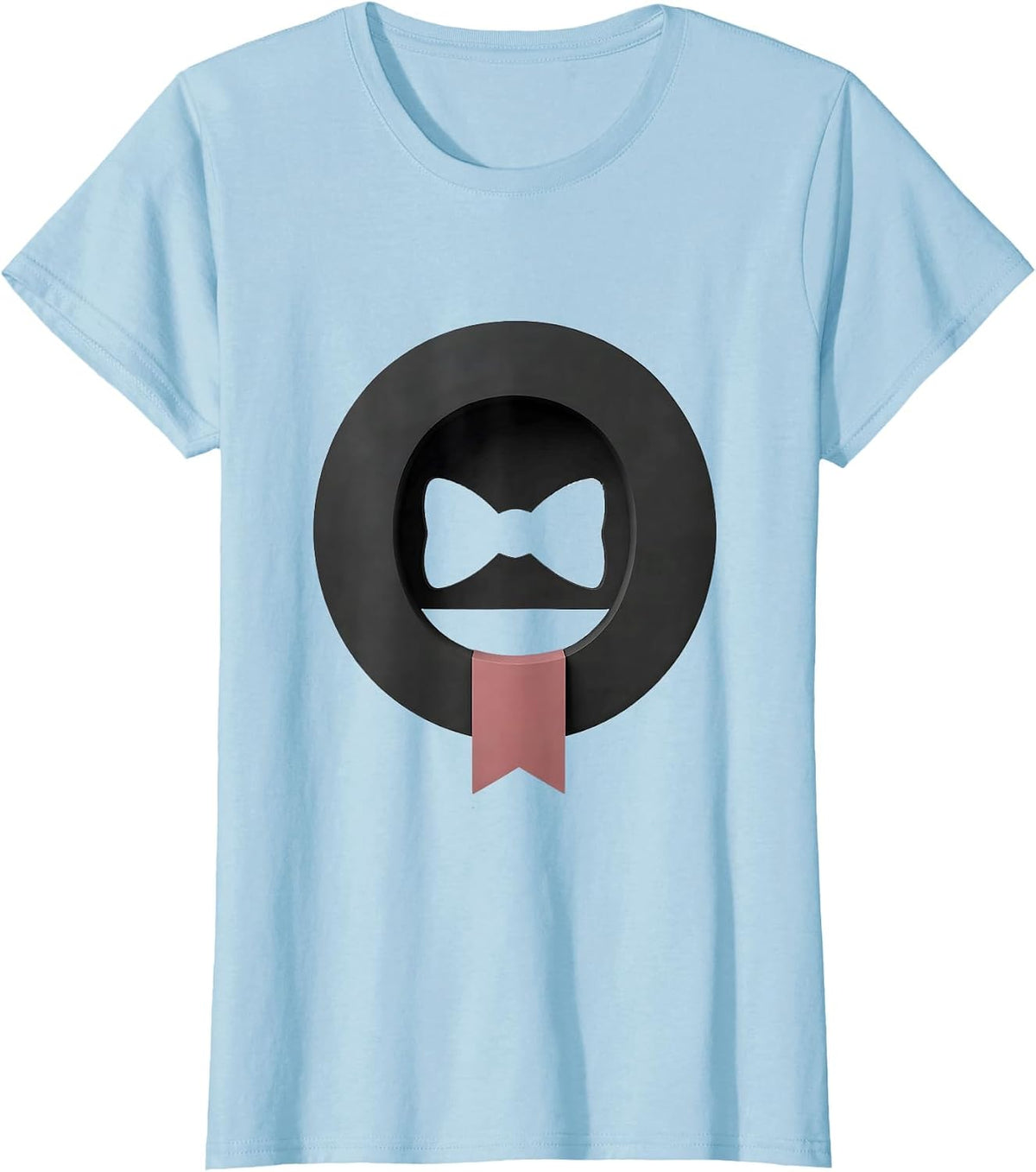 Number One Minimalist Bow Back to School Grade Identity T-Shirt - Baby Blue