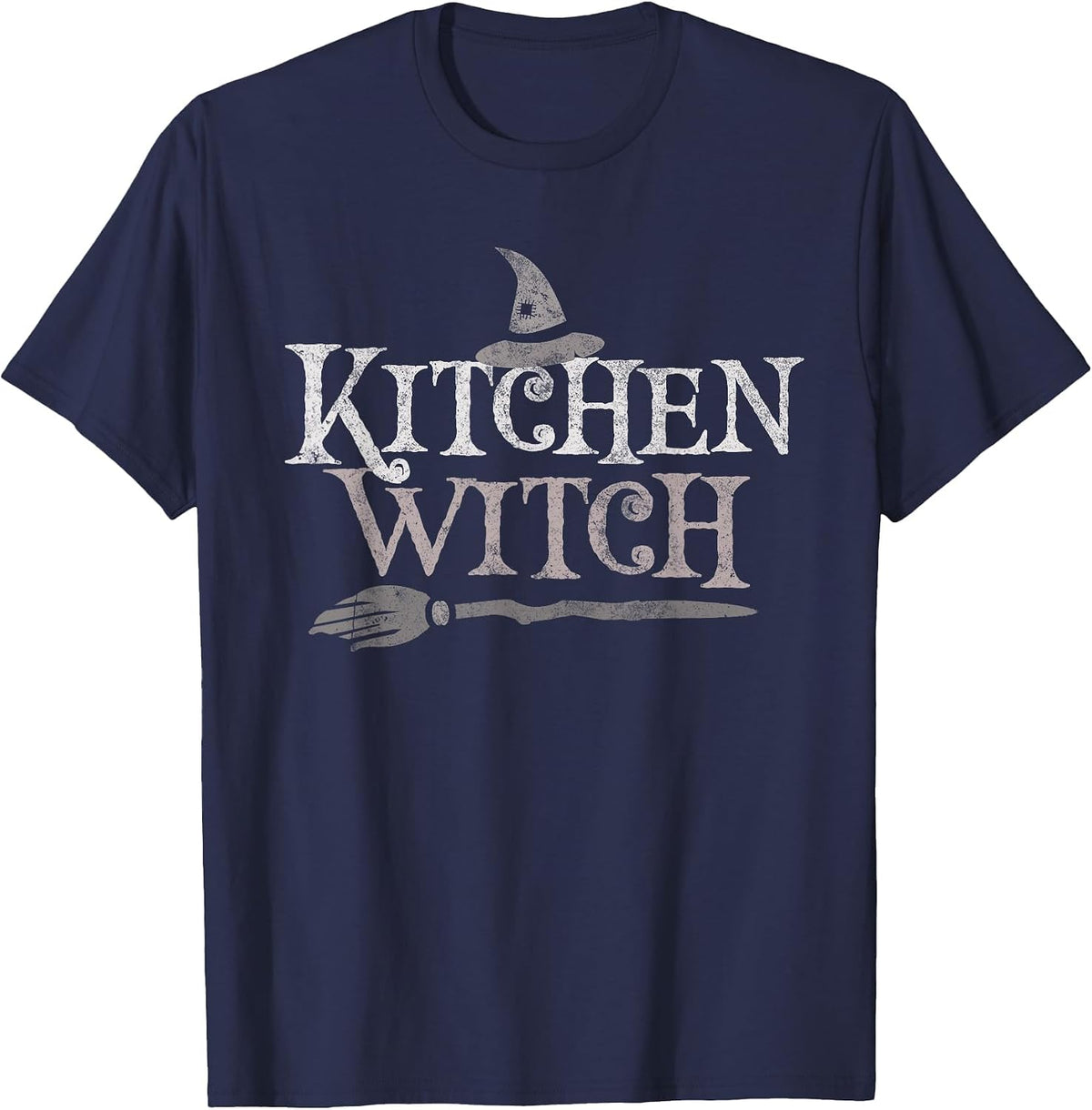 Funny Kitchen Witch Costume Chef Crew Cook Squad Cooking T-Shirt - Navy Blue
