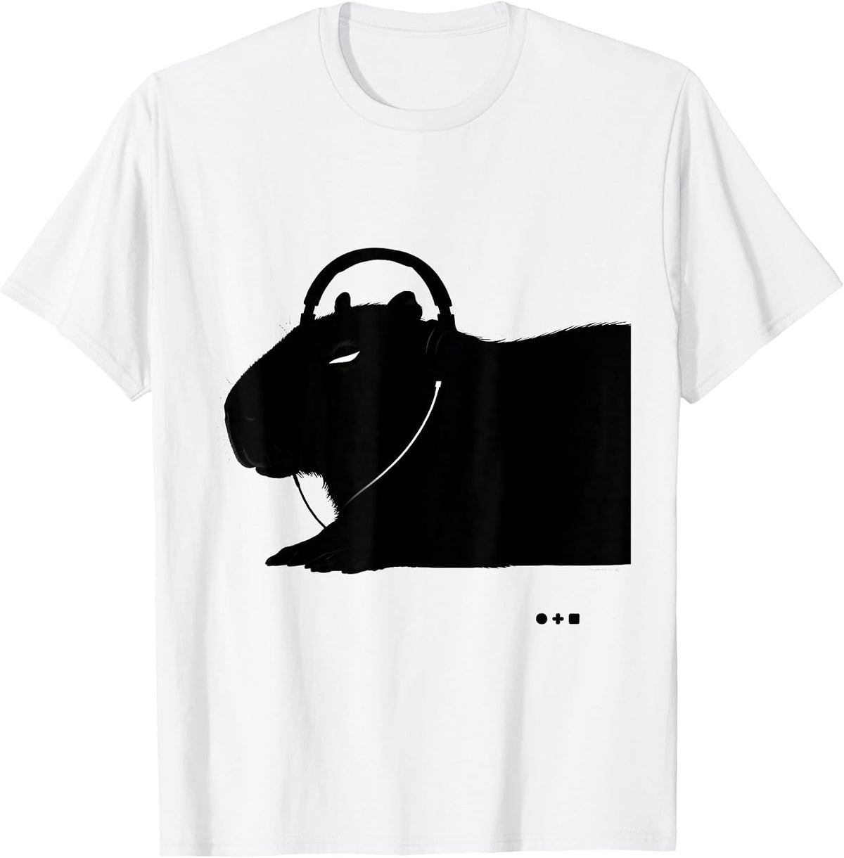 Men's Capybara Gamer Meme Humor Animal Lover Gift T-Shirt - White
